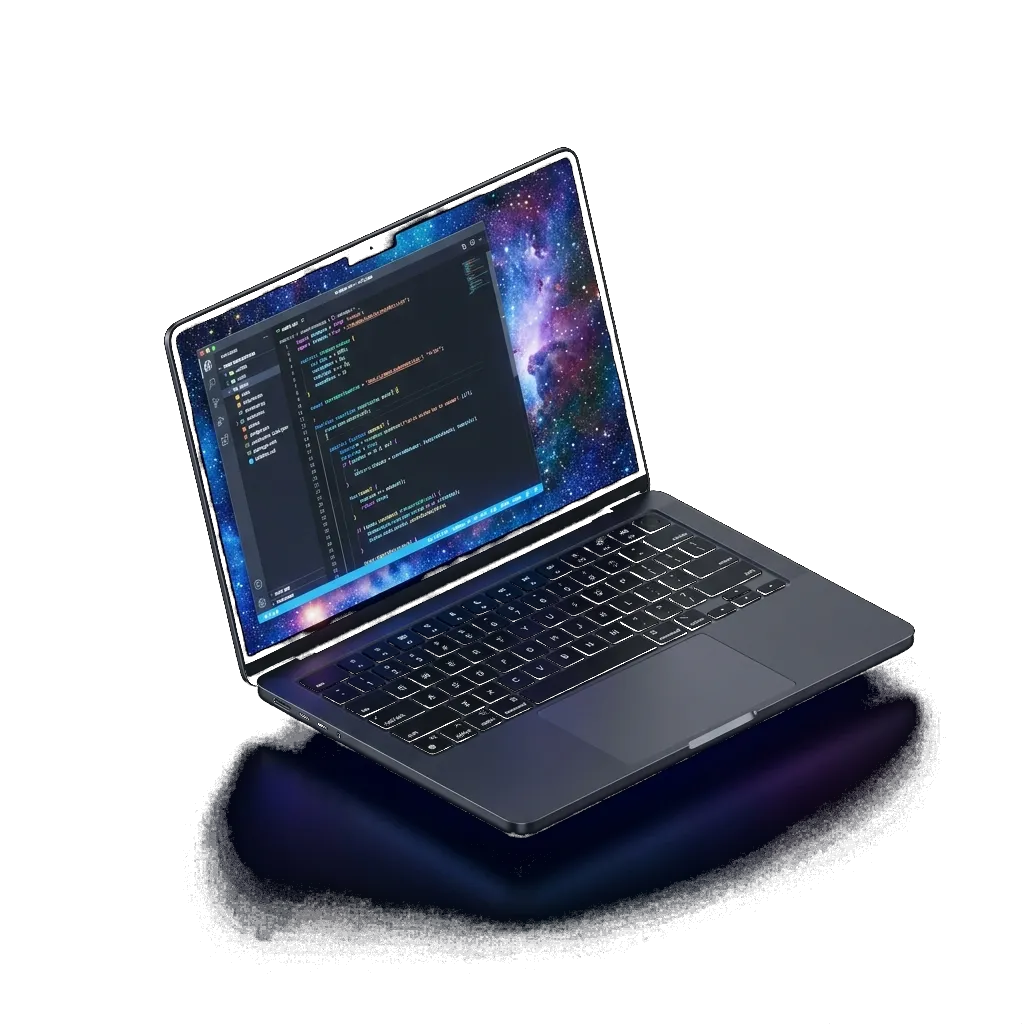 Floating 3D Laptop